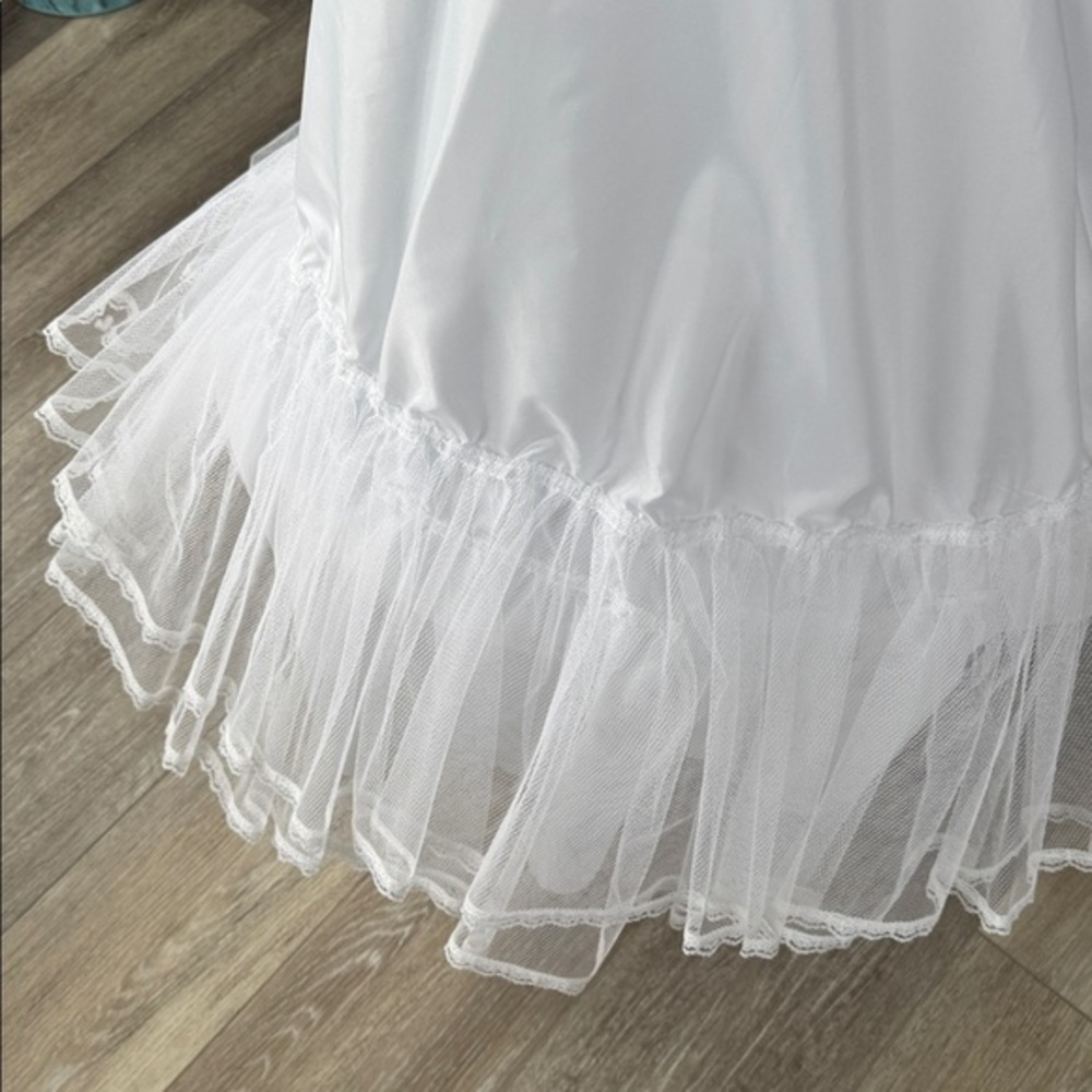 Bridal White Hoop Skirt